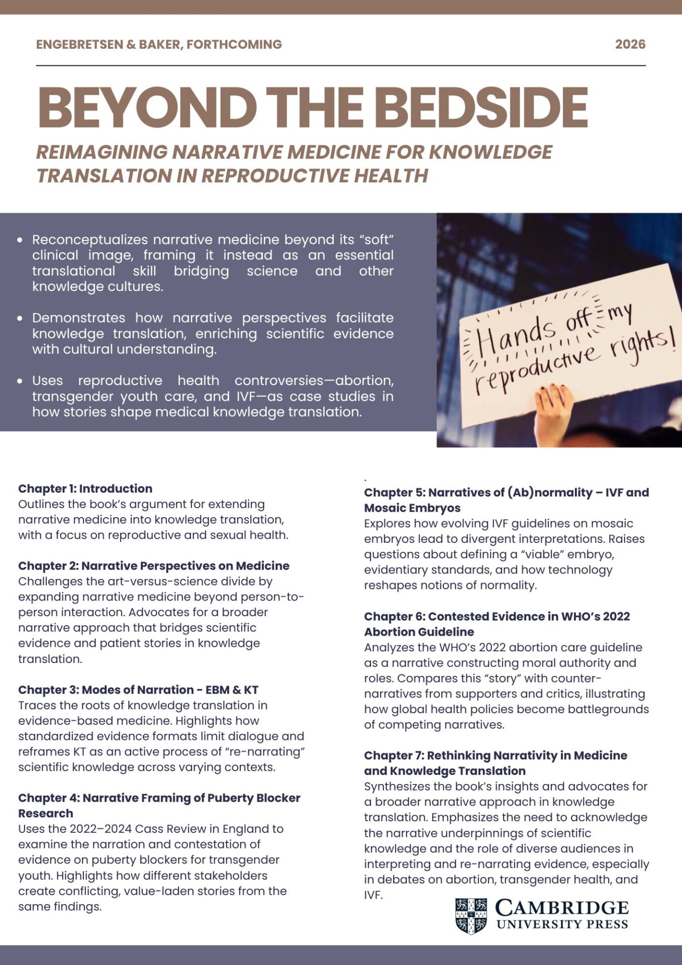 BEYOND THE BEDSIDE: REIMAGINING NARRATIVE MEDICINE FOR KNOWLEDGE TRANSLATION IN REPRODUCTIVE HEALTH